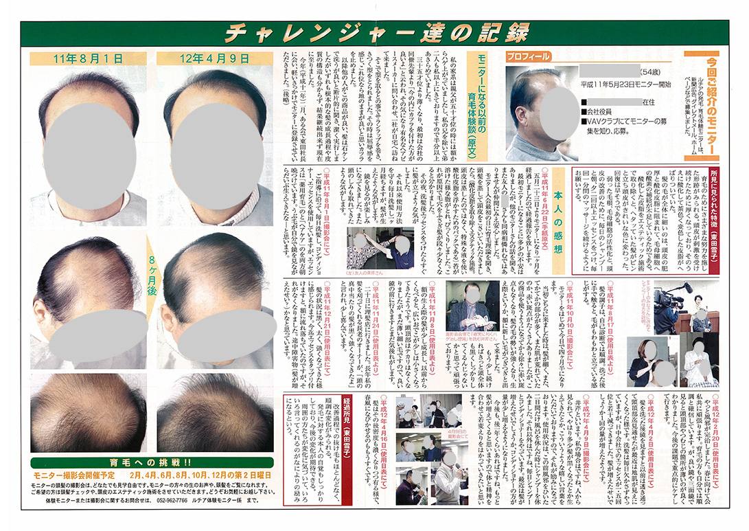 チャレンジャーたちの記録