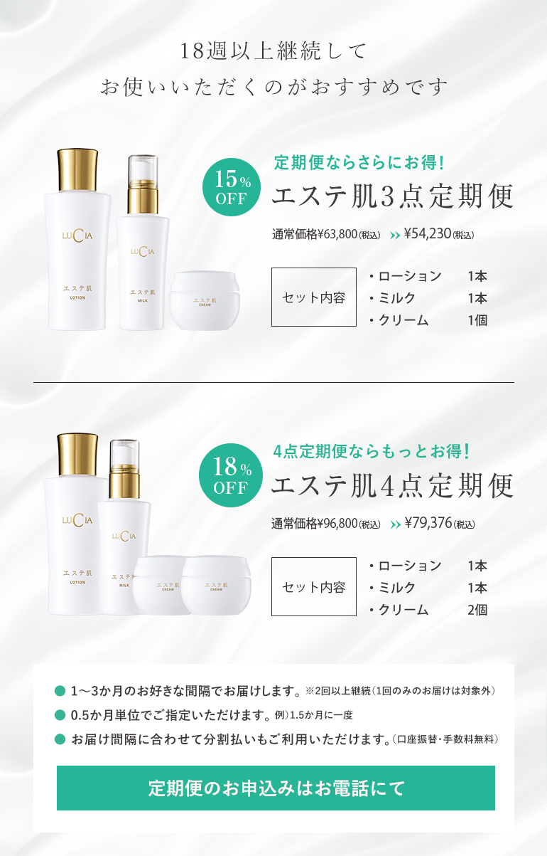 エステ肌定期