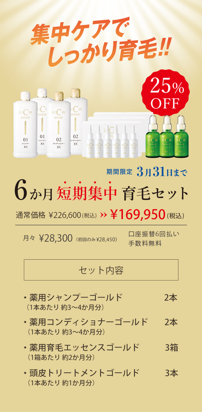 ６か月短期集中育毛セット