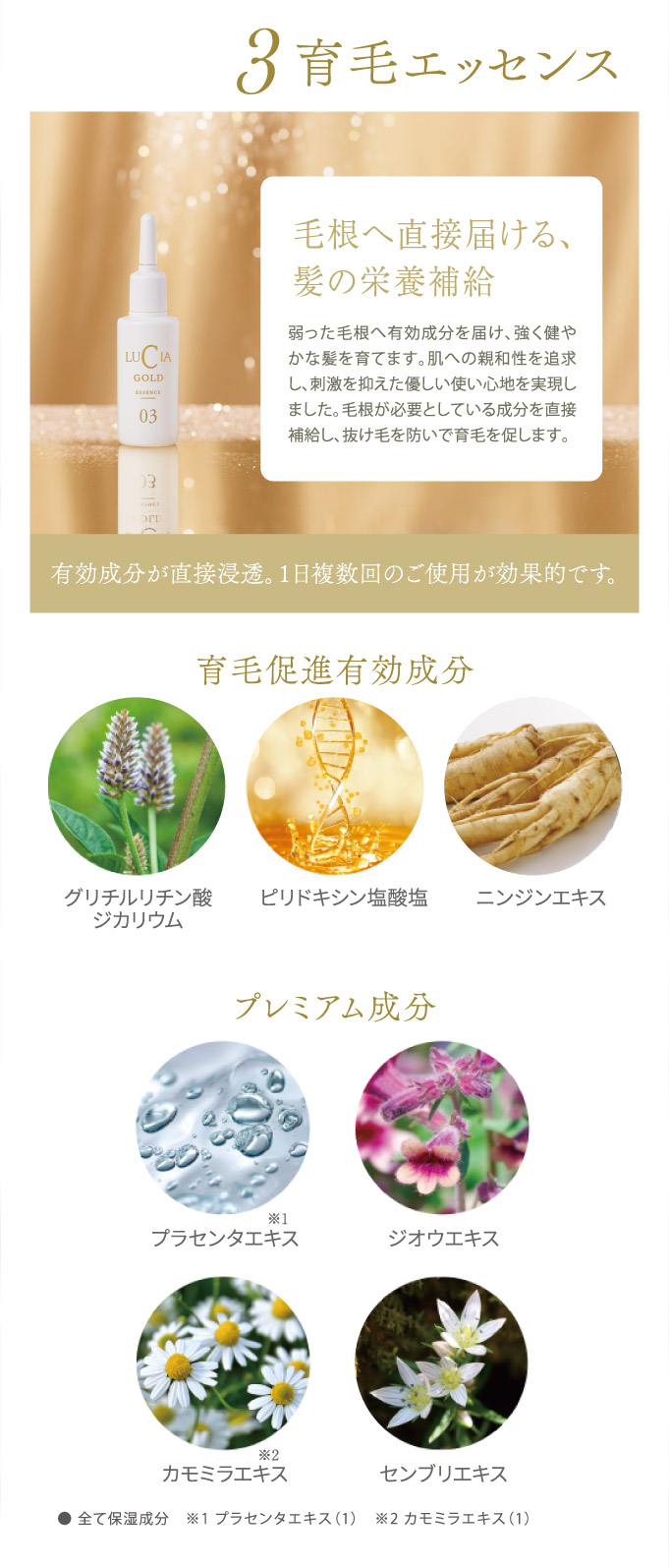 セット商品詳細：３育毛エッセンス