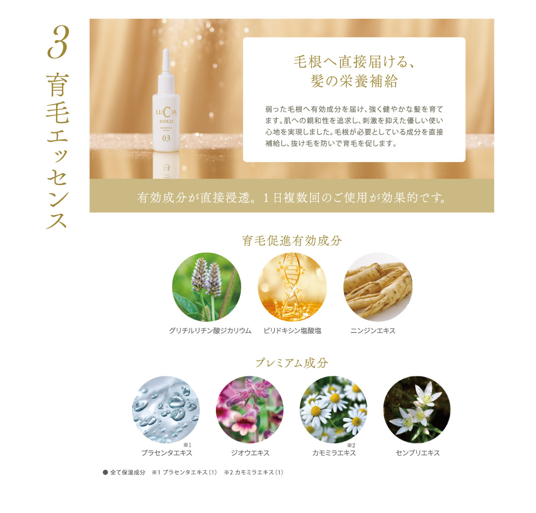 セット商品詳細：３育毛エッセンス