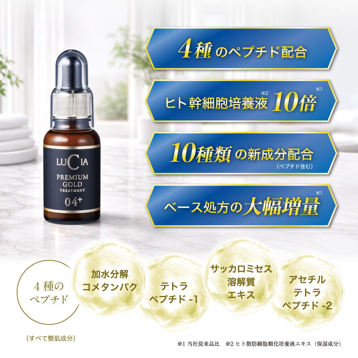 ルチア頭皮トリートメントプレミアムゴールドの特長