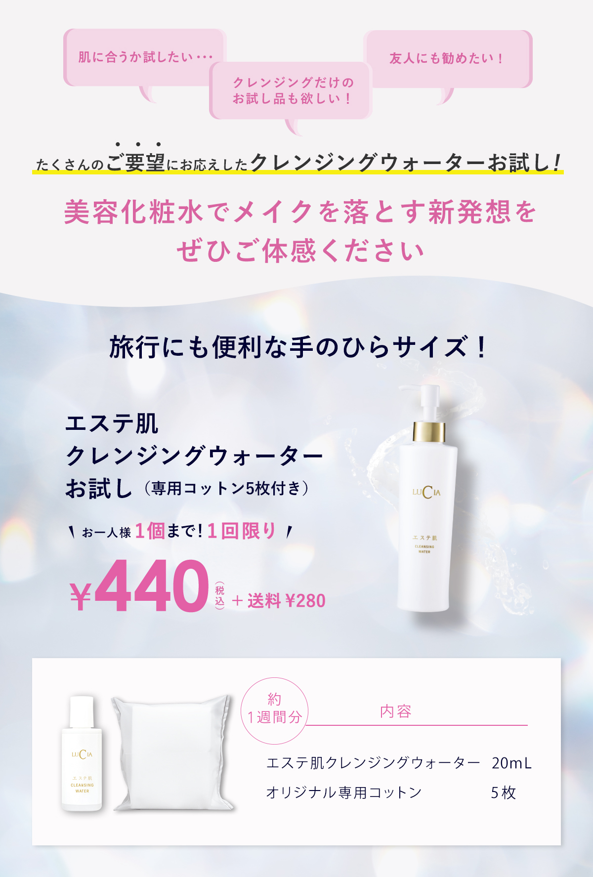 エステ肌クレンジングお試し