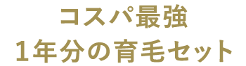 コスパ最強１年分の育毛セット