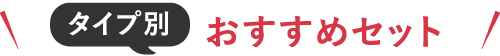 タイプ別おすすめセット
